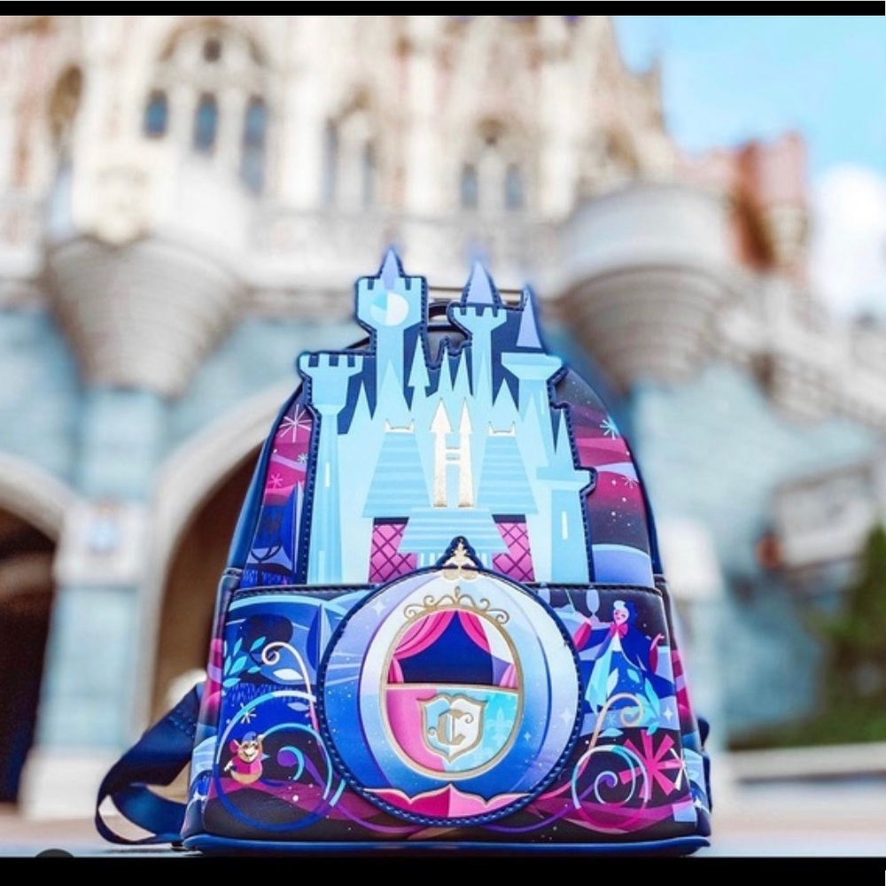 Loungefly Disney Cinderella Castle Mini Backpack